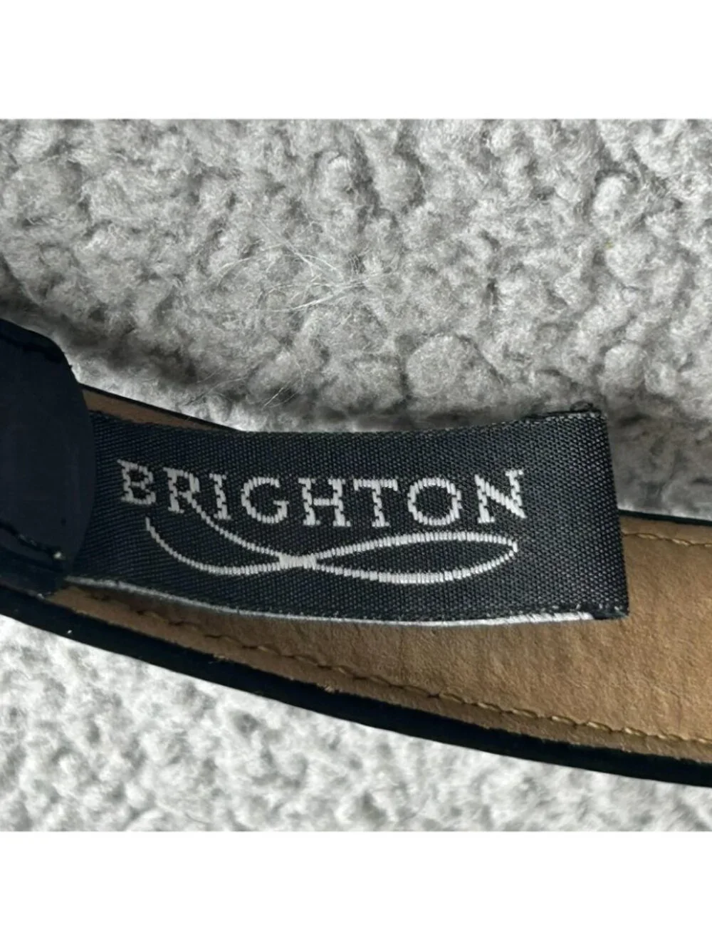 Brighton Belt Womens M/L 32 Black Leather Golf Sports Charm Silver Buckle C3003